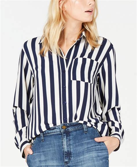 michael kors blouse dames|Michael Kors striped top.